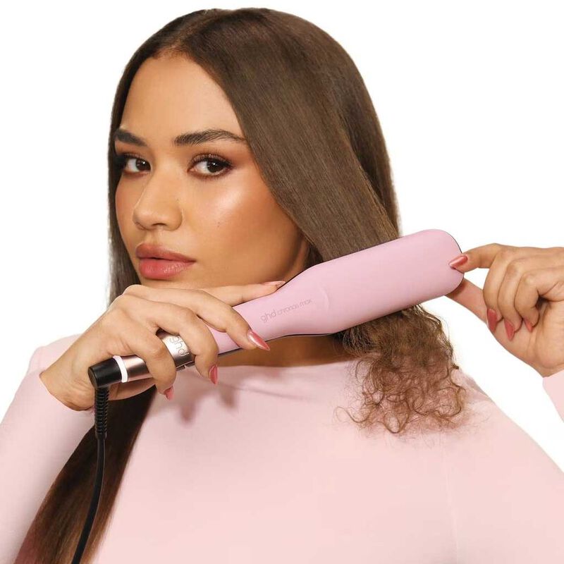 ghd Chronos Max Wide-Plate Hair Straightener in Dusted Pink image number 2